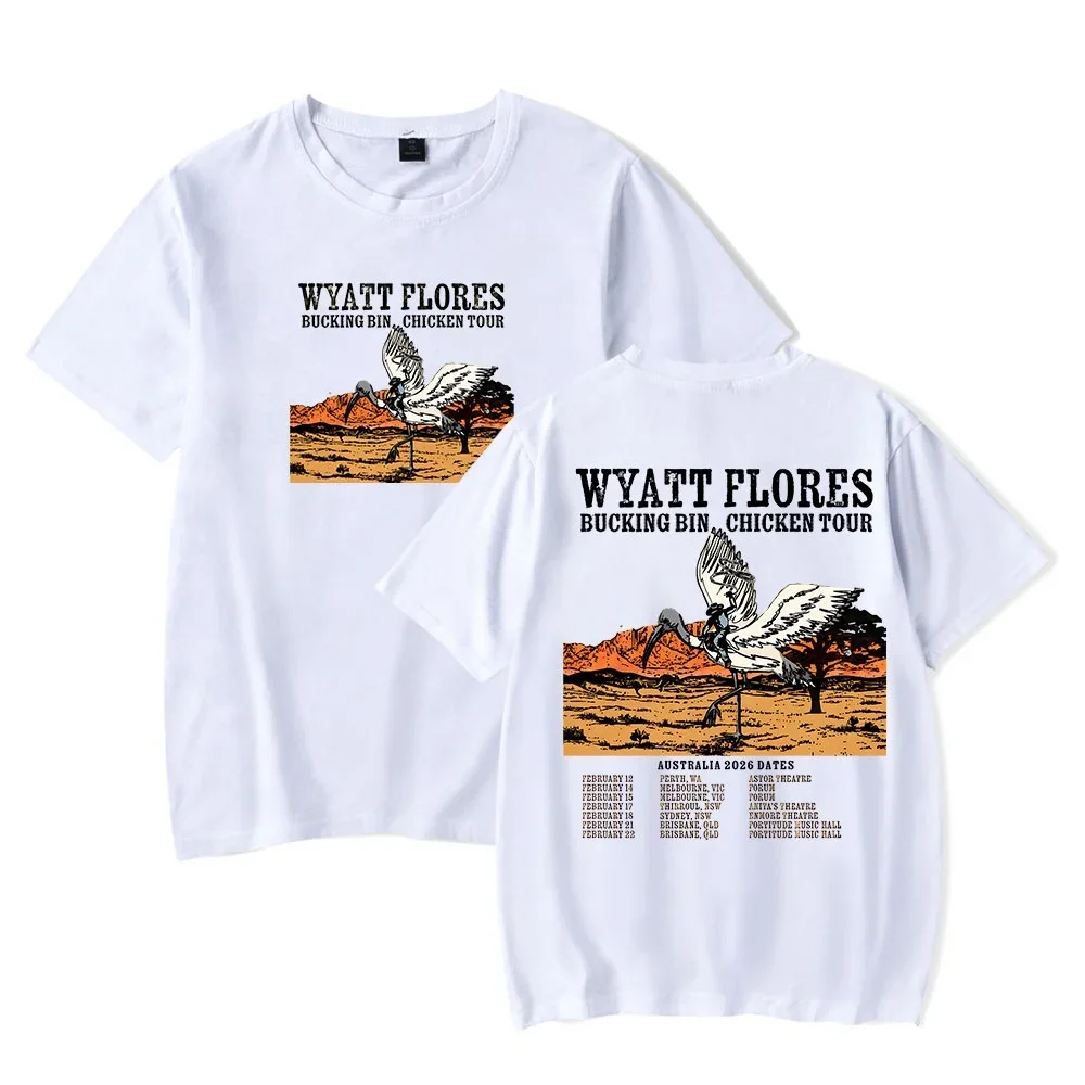 Wyatt Flores Bucking Bin Chicken Tour 2026 Merch T-Shirt Women Men Crewneck Casual Short Sleeve Tee