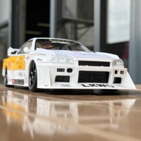 JDM 1:18 Nissan GTR Skyline S15 Modified Sports Car Alloy Diecast Model Car Large Scale Interior Display Decorations Holiday Boy