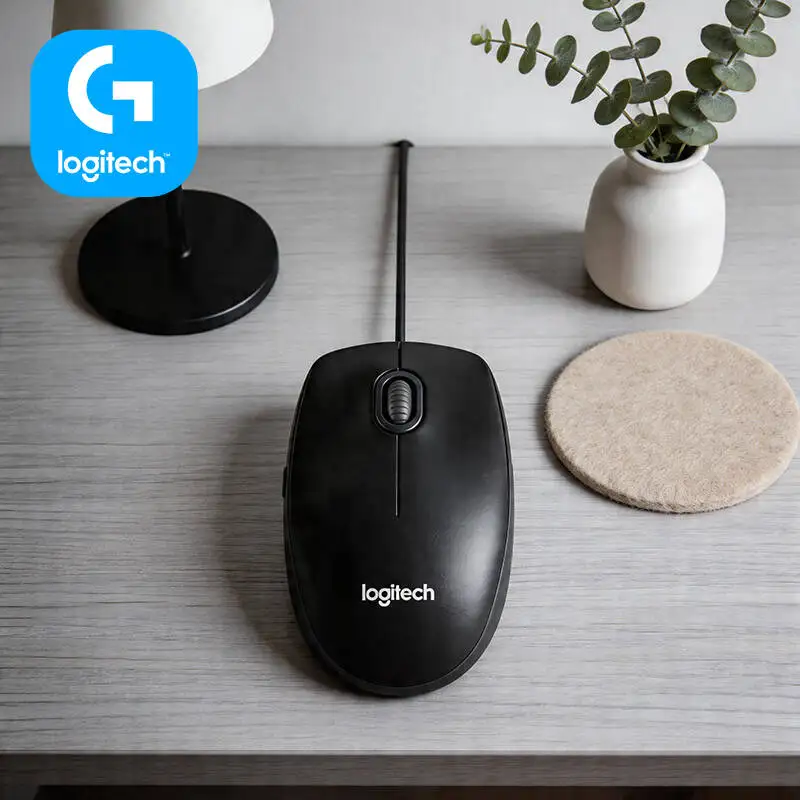 

Проводная мышь Logitech M100R 1000DPI с USB-подключением, оптическим отслеживанием и точным управлением для офиса, дома, ежедневной работы и игр