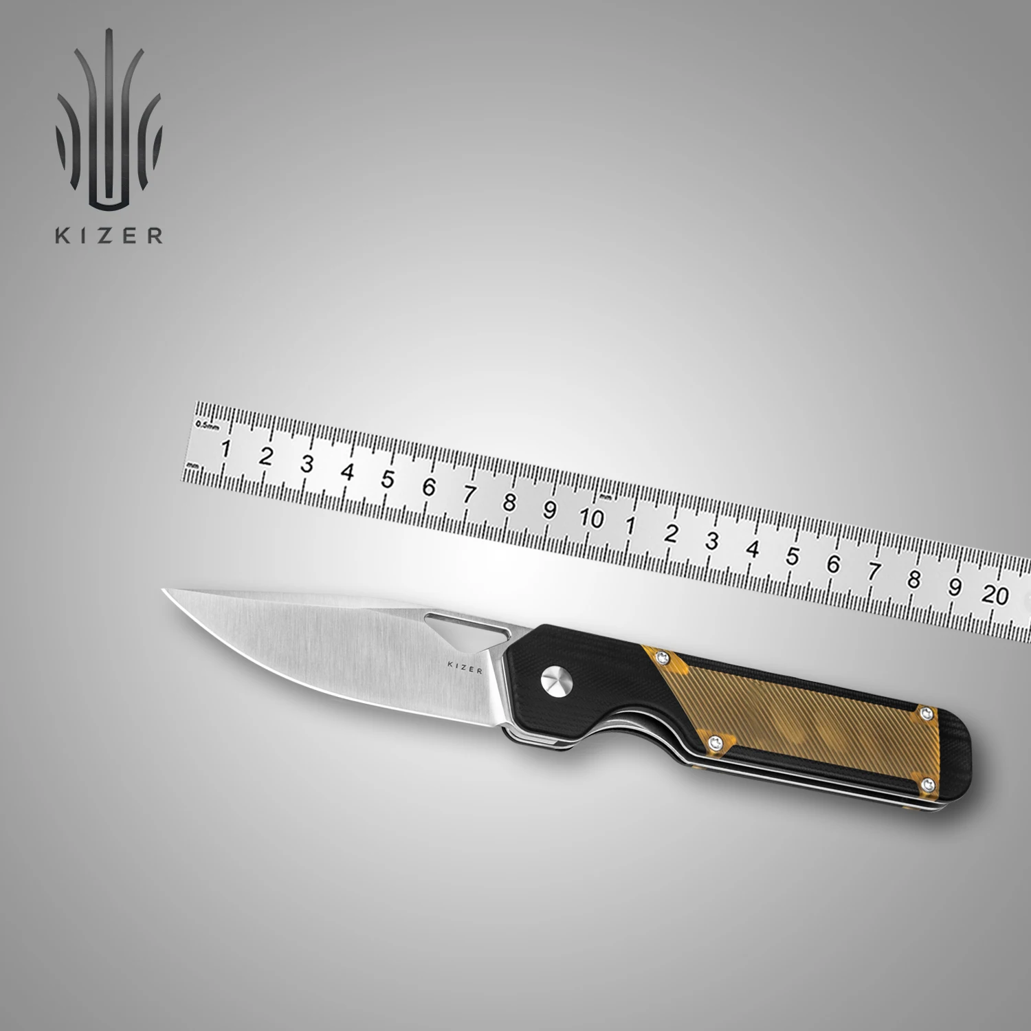 

Kizer Folding Pocket Knife V3634C1/V3634C2 Militaw G10 Handle With 154CM Steel Outdoor Tactical Hunting Knife