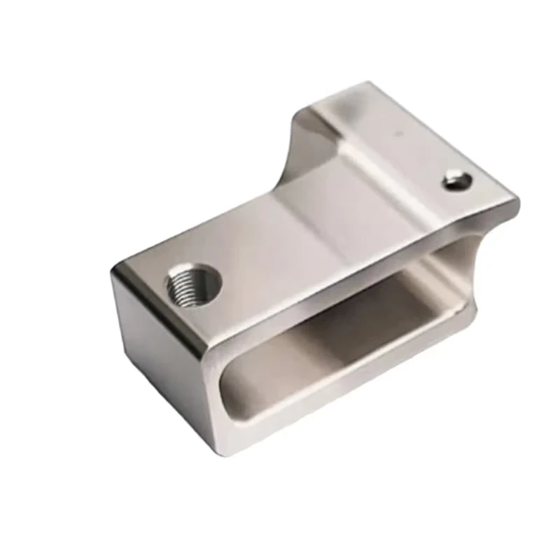 

Stainless steel/aluminum alloy precision CNC machining with threaded hole mechanical clamp single hole fixed clamp block