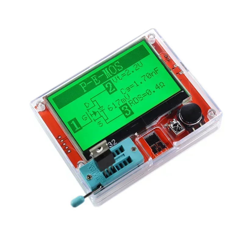 Multifunctional large screen graphic display transistor resistance and capacitance MOS tester LCR-T10H with lithium battery