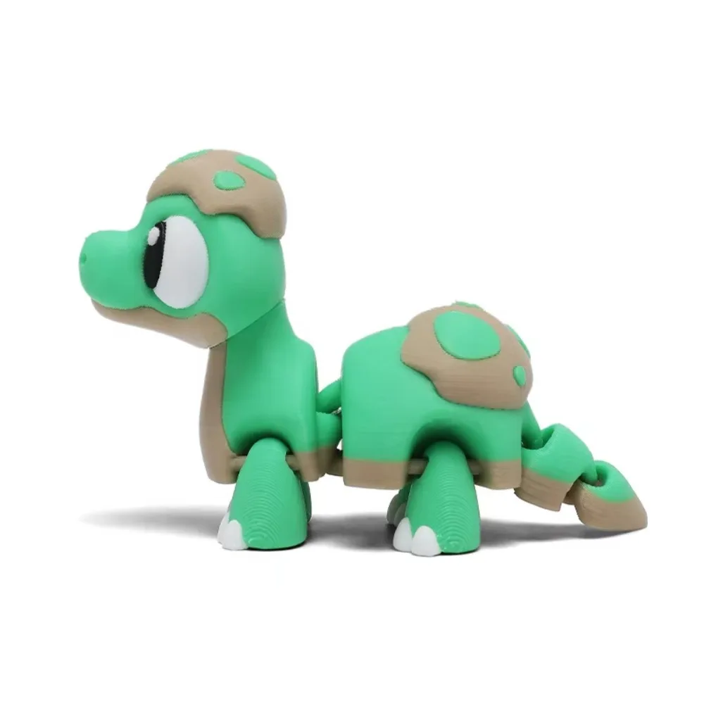 Swinging Simulation Dinosaur Model Joint Movable Collection Little Dragon Animals Ornaments Cartoon Green Dinosaur