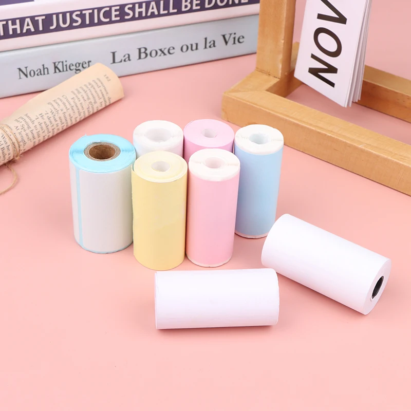 1pc Mini Printer Paper Self-adhesive Thermal Papers HD Color Label Printers Photo Inkless Printing