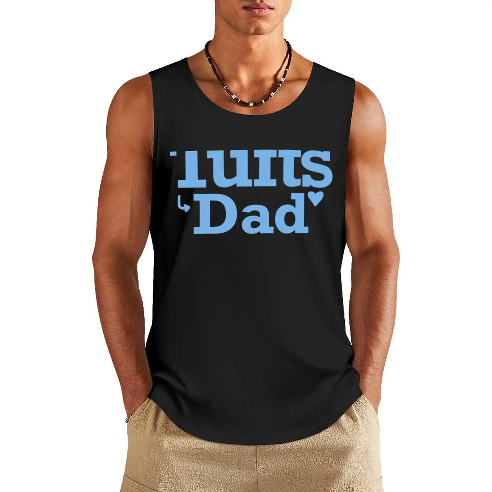 Tufts University Dad - Simple Sticker Tank Top Sports shirt man anime gym bodybuilding gym accessories men