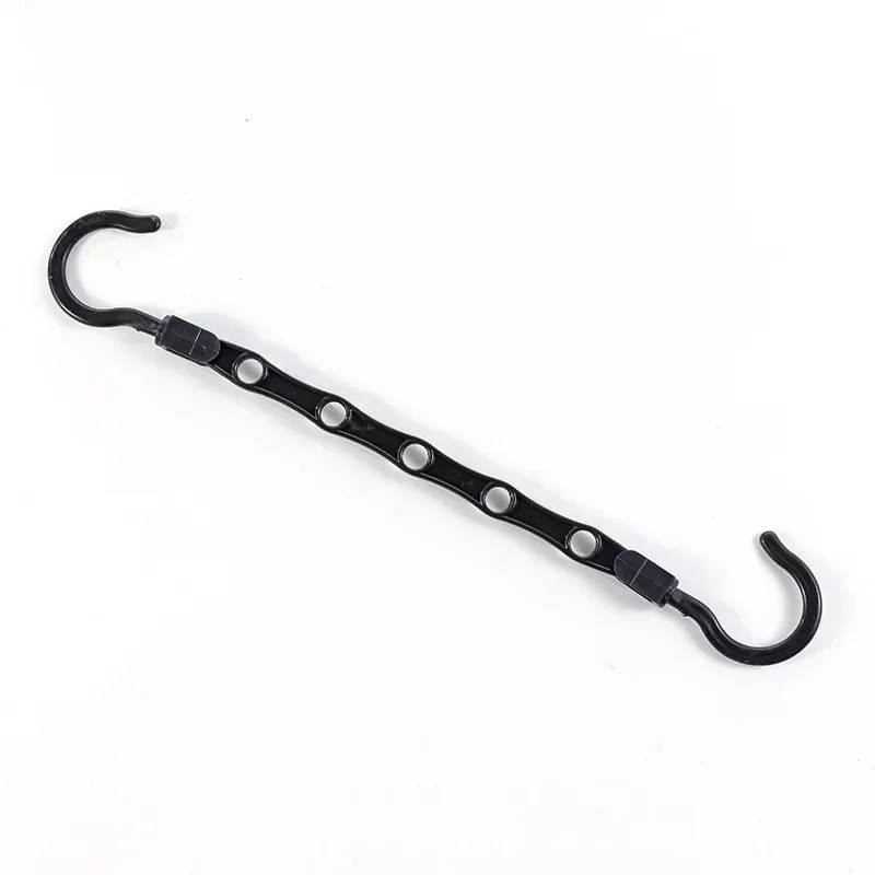 Multifunctional Hook Space Saving 5-hole Plastic Hanger Simple Folding Windproof Hanger Suitable Apartments Dormitories Families