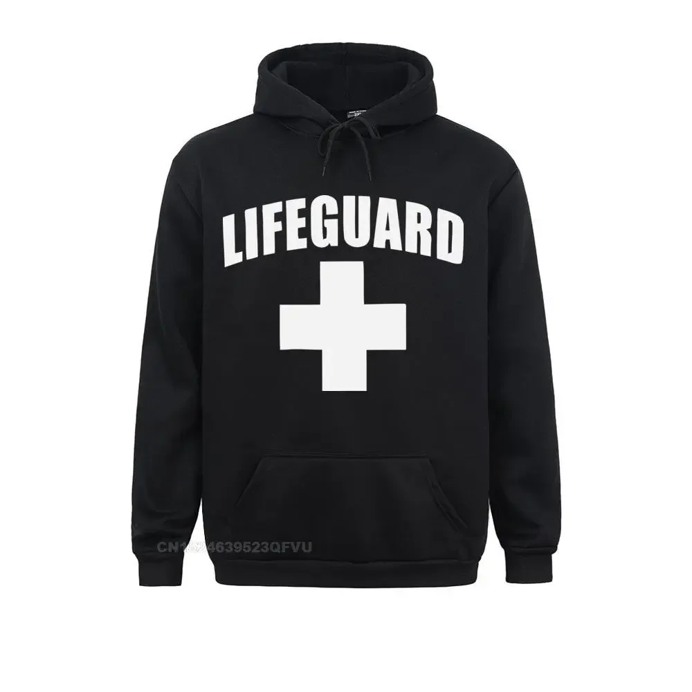 Funny Lifeguard Sweater Men Homme Cotton Women 2021 Red Lifeguarding Unisex Uniform Gift Oversized Streetwear