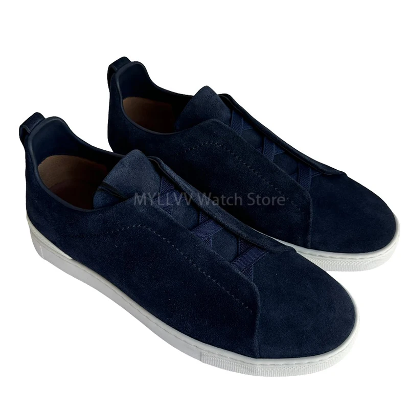 

Top Quality Cow Suede Leather Classics ShoesThick Sole Casual Sneakers Tennis Flats Athletic Shoes For Men