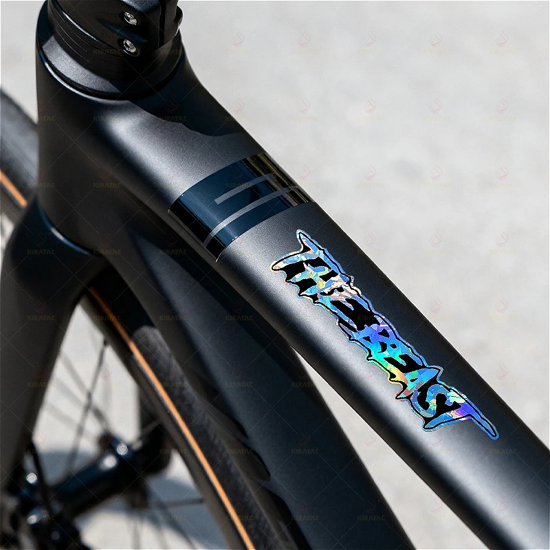 Confezione combinata di 2 dimensioni THE BEAST Adesivo moto impermeabile per caschi moto Serbatoi carburante Corpo bicicletta Decalcomanie universali in vinile