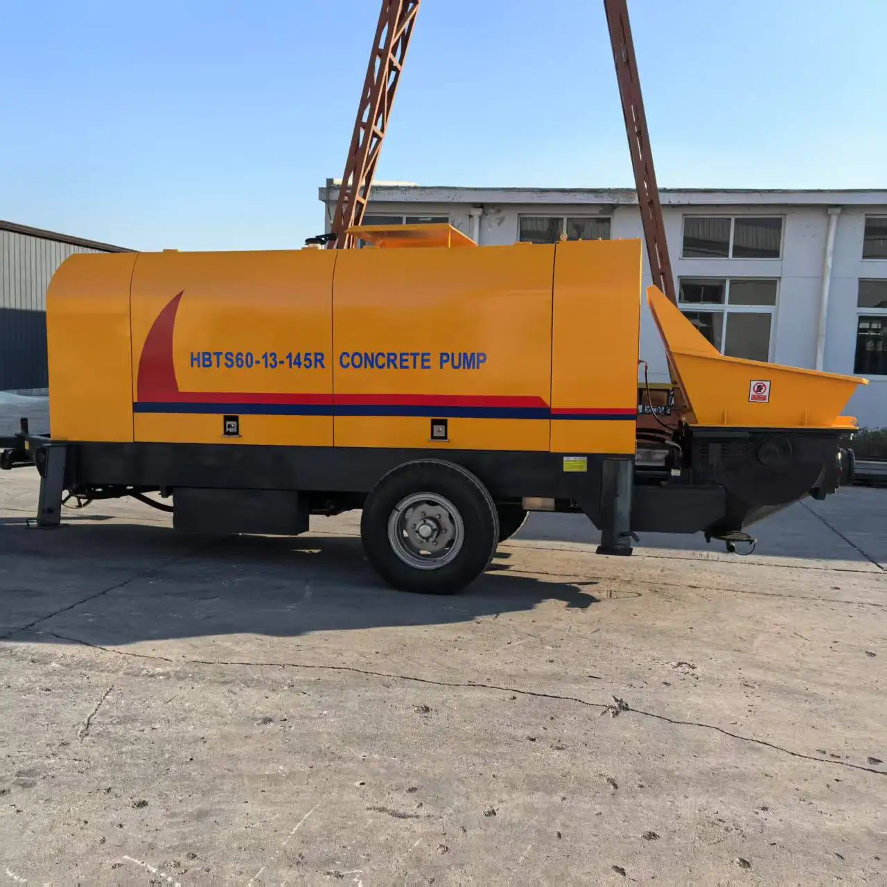 Diesel 60 Cubic Meters Concrete Trailer Pump concrete mixer with mixer pump diesel customized