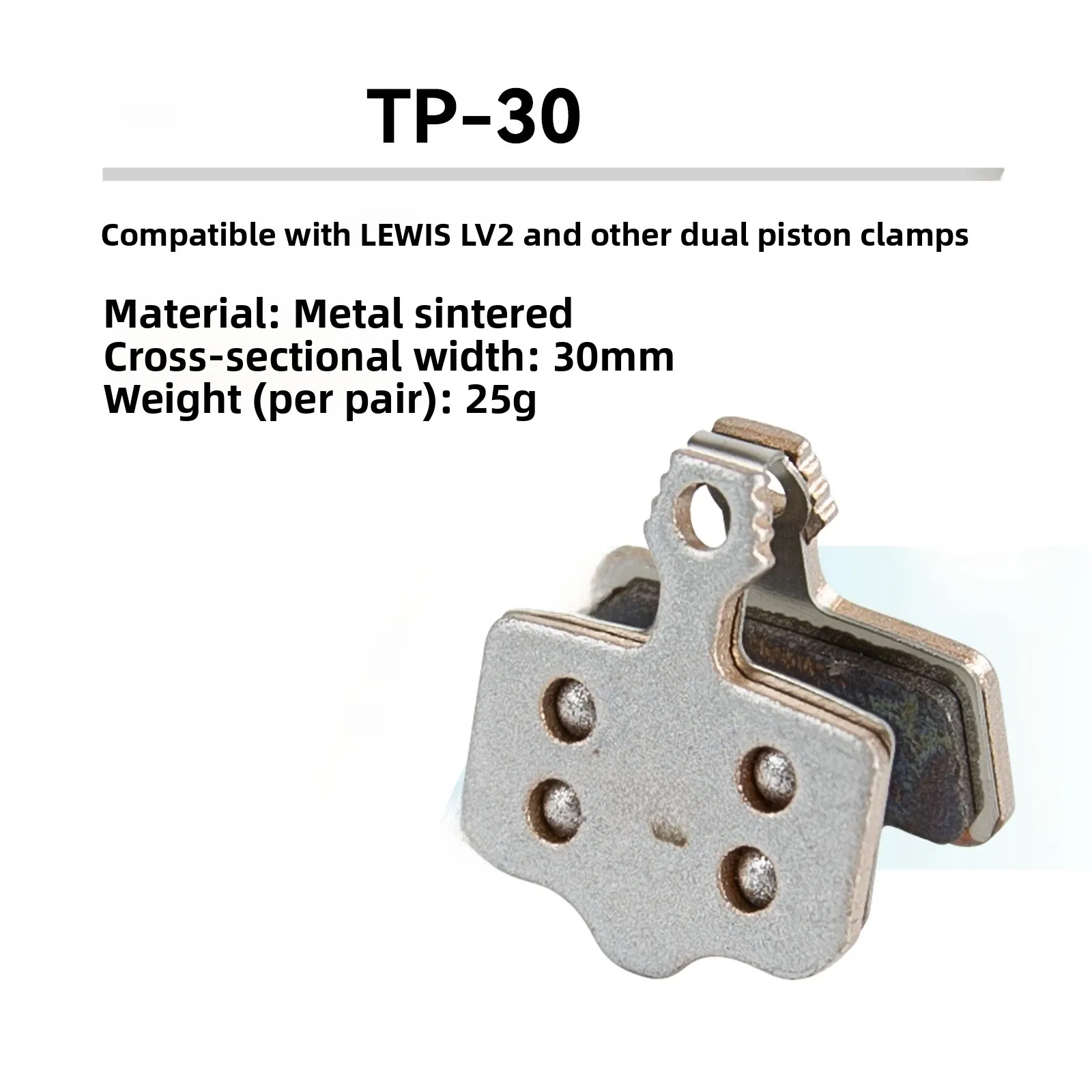 

Lewis Metal Sintered Brake Pads for LV2 LH4 LHT Brakes Oil Prure Disc Brake Accories Cycling Equipment Parts