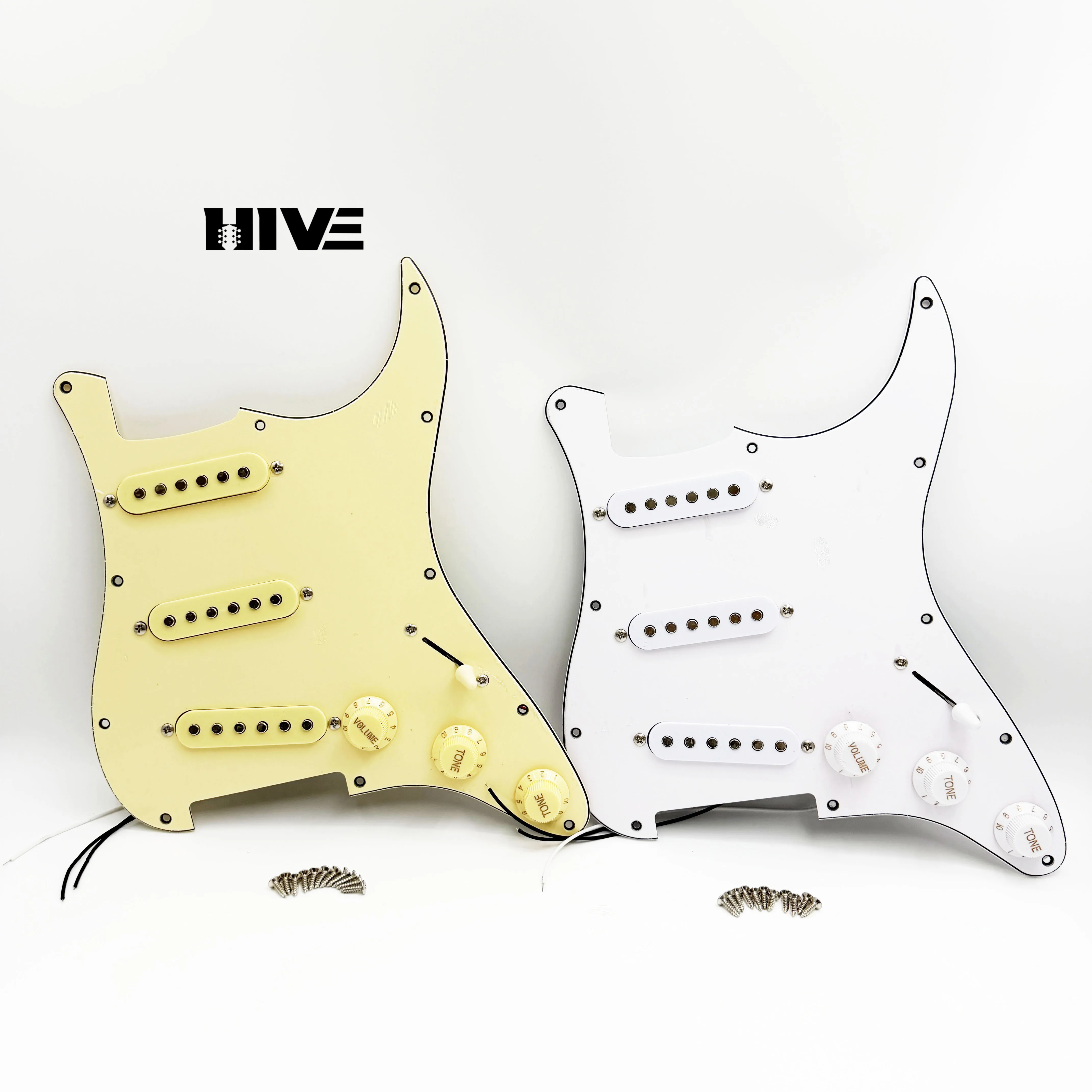 High Quality Guitar Guard Plate ST SQ 3-layer 11-Hole Guitar Panel With Guitar Pickup Circuit Assembly