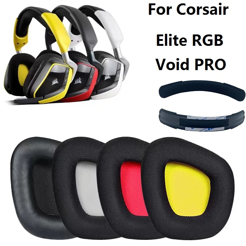 Ear Pads for Corsair Void PRO/ELITE RGB Headphones Replacement Ear Cushion Cover earmuffs ear pillow headband cushion