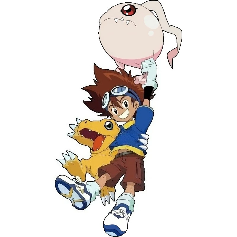 Nova digimon aventura yagami taichi agumon anime periférico criativo dos desenhos animados auto adesivo decoração de parede adesivo à prova dwaterproof água