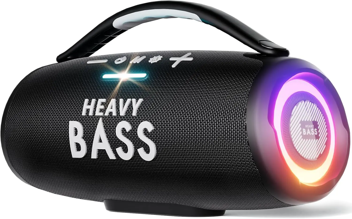 

80W Portable Bluetooth Speaker, Heavy Bass, IPX6 Waterproof, 20H Playtime, TWS Pairing, Black