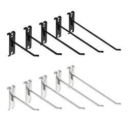 5 Pieces Gridwall Peg Hooks Iron Heavy Duty Hanging Rustproof Multi Use for