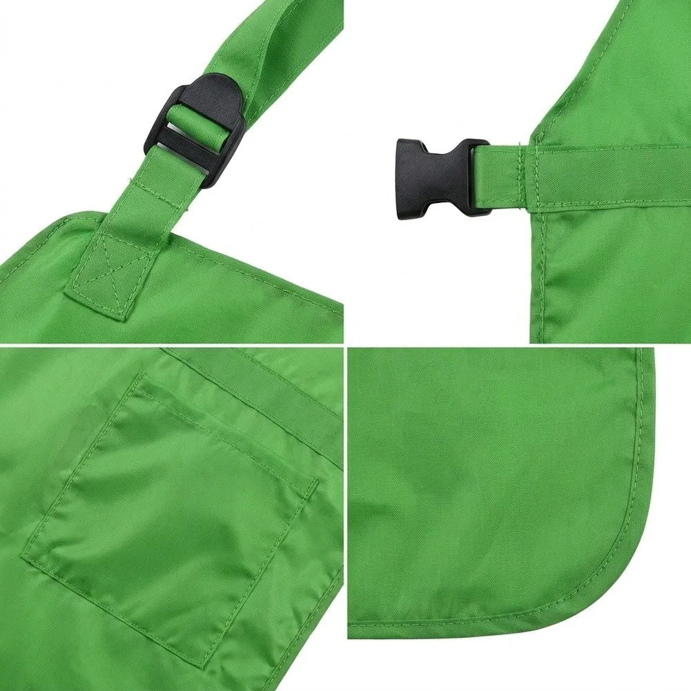 Green For Lawn Mower Gardening Apron - 300D Oxford Lower Protection Breathable Mesh Upper Fully Adjustable Fit