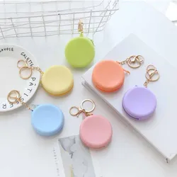 Monedero de silicona redondo para niñas y niños, monedero pequeño para llaves, Mini bolso para auriculares, regalo para niños