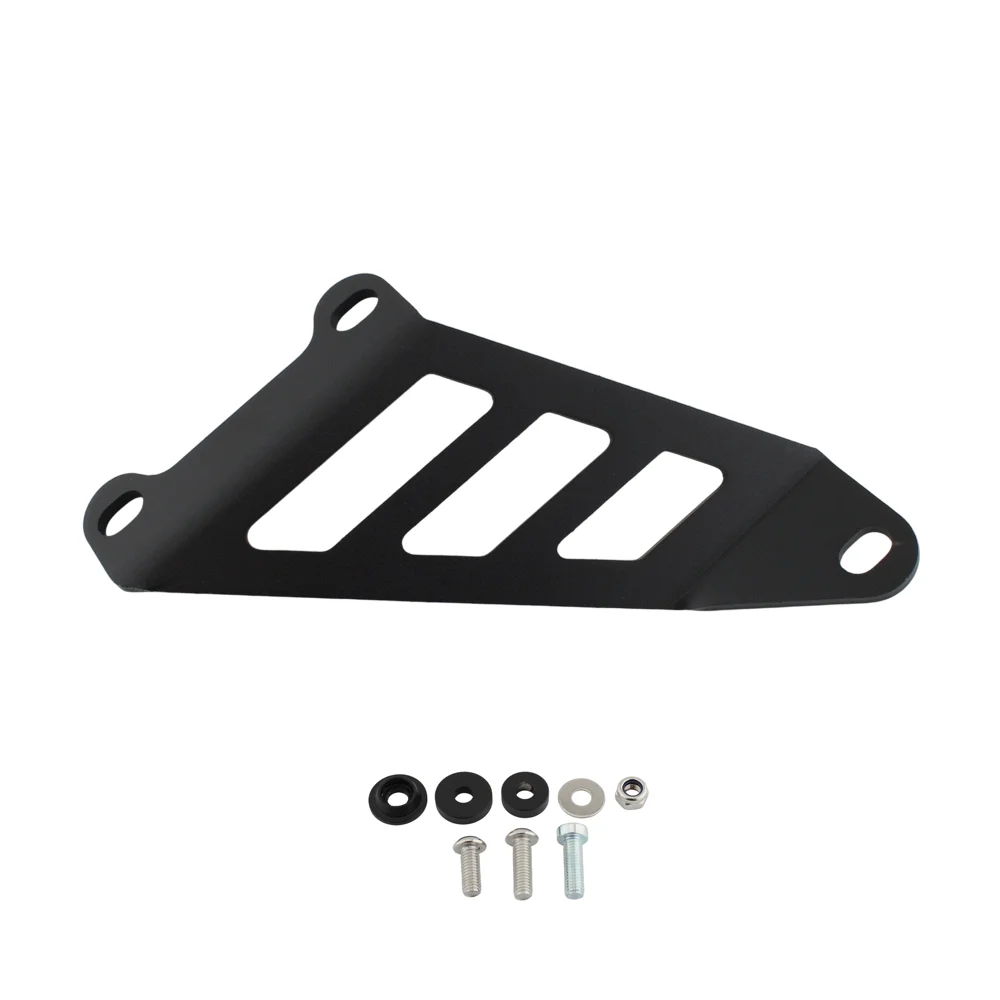 Black Motorcycle Exhaust Hanger Bracket For BMW S1000RR HP4 2015‑2018 Rear Footpeg Blanking Plate Support