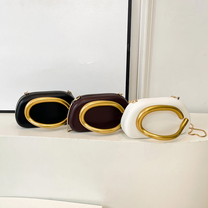 

2025 New Vintage Metallic Shoulder Crossbody Bags Luxury Mini Evening Bags Square Party Dinner Clutch Ladies Purse Handbags