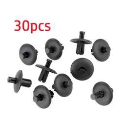 30pcs Push Clip Pin Rivet 21.5mm Head Diameter 4D0807300 Nylon Retainer Clips Replacement Useful Car Accessories