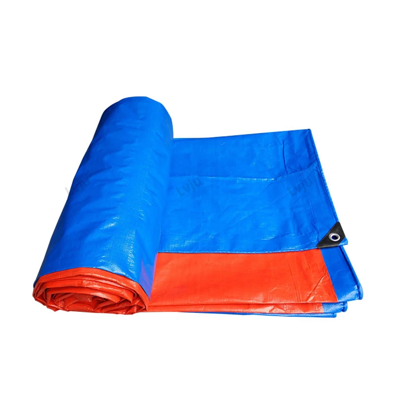 Lvju 32'x64' 10x20m Loading Container Truck Cover Rain Cover HDPE Coated Double Sides Plastic Fabric Waterproof Poly Tarp