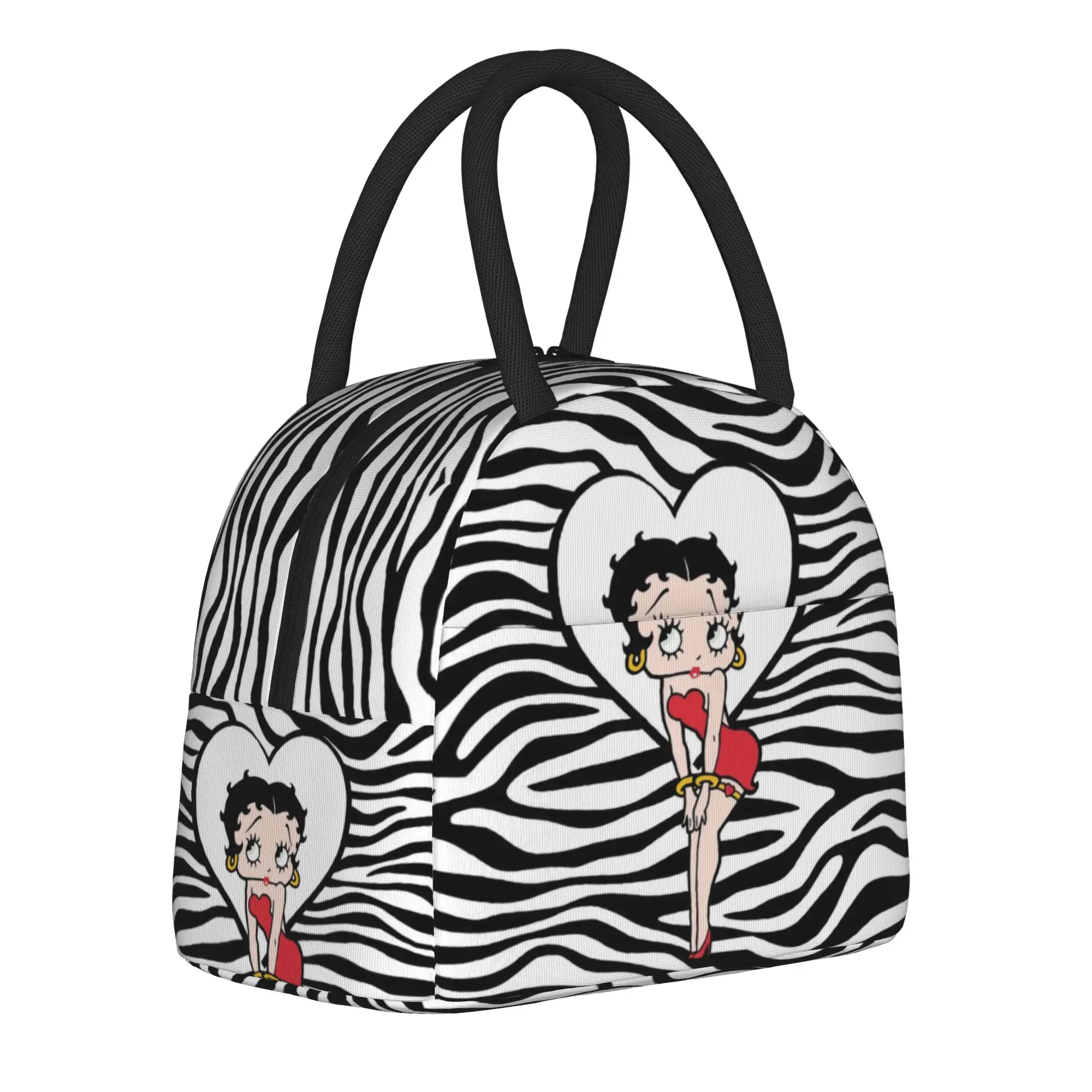 

Boops Bettys Insulated Lunch Bag for Men Women Storage Food Box Portable Cooler Thermal Bento Box For School Office