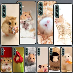 Cute Lovely Pet Hamster Phone Case For Samsung A55 A35 A25 A15 A54 A34 A24 A14 A70 A71 A50 A51 A17 A05S Galaxy A40 A41A30 A31 A2