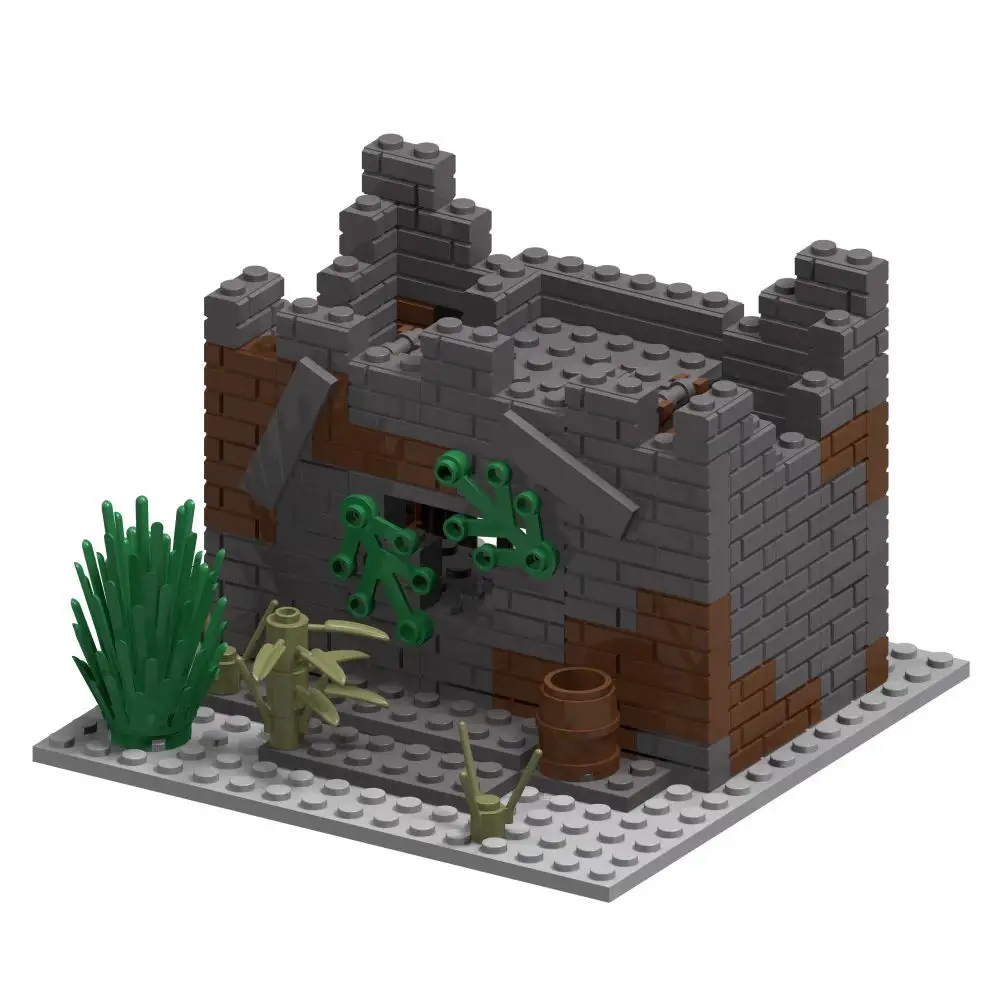 WW2 جنود الجيش العسكري الحرب العالمية 2 قاعدة عسكرية برج المراقبة نموذج تجميع اللبنات الطوب لعب الأطفال ذاتية الصنع