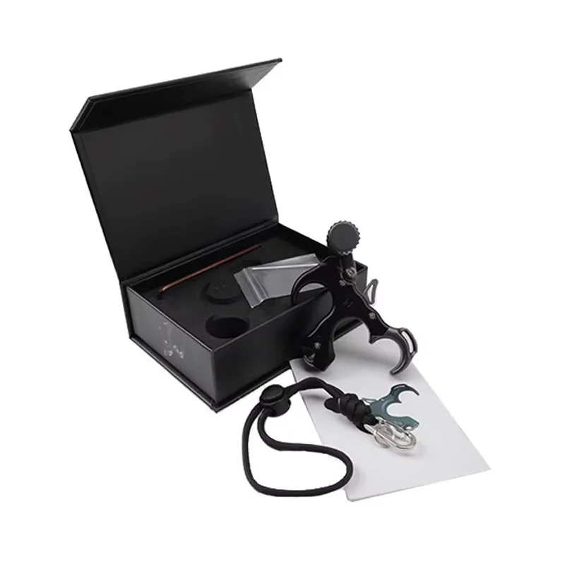 

Compound Bow Release 3 Finger Grip Trigger Archery Release Aid for Hunting Target Shooting Aluminum Alloy