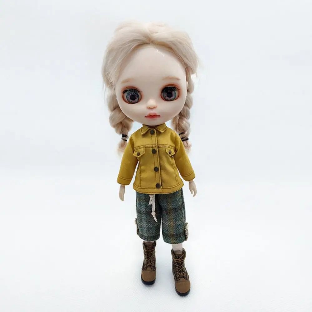 New Fashion T-shirt Trousers Mini DIY Woolen Pants Cute Obitsu 11 Doll Clothes For Blythe Dolls For OB22 OB24 Doll