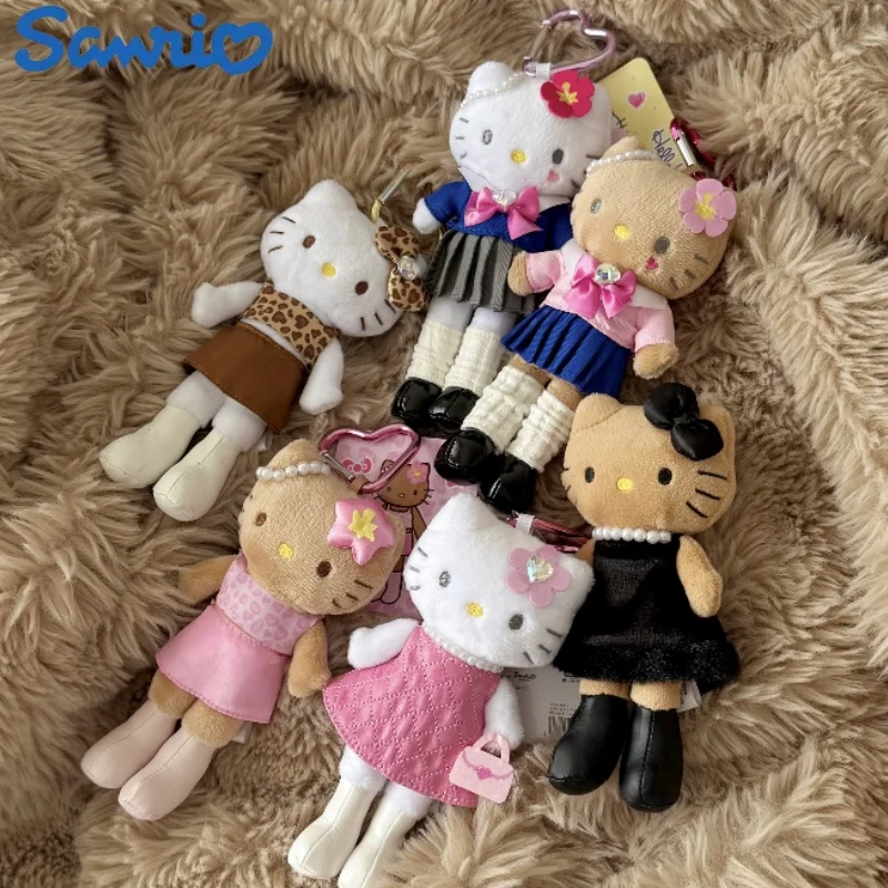 

Натуральная японская юбка «Hello Kitty», плюшевая кукла, брелок для ключей, полипропилен, хлопковая кавайная школьная сумка, подвеска, милая игрушка для девочек, подарок