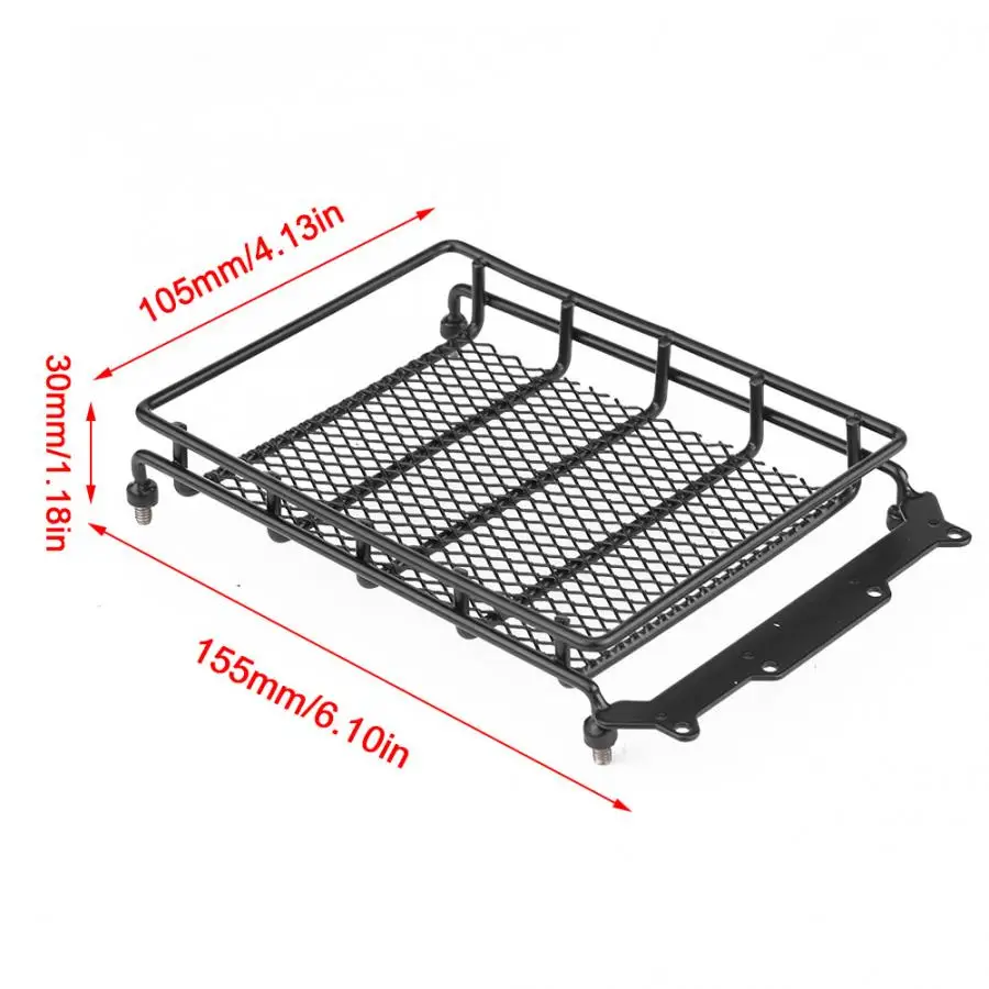 3 Size Metal Luggage Carrier Roof Rack for Axial SCX10 Traxxas TRX4 RC4WD D90 Tamiya CC01 1/10 RC Crawler Car Upgrade Parts