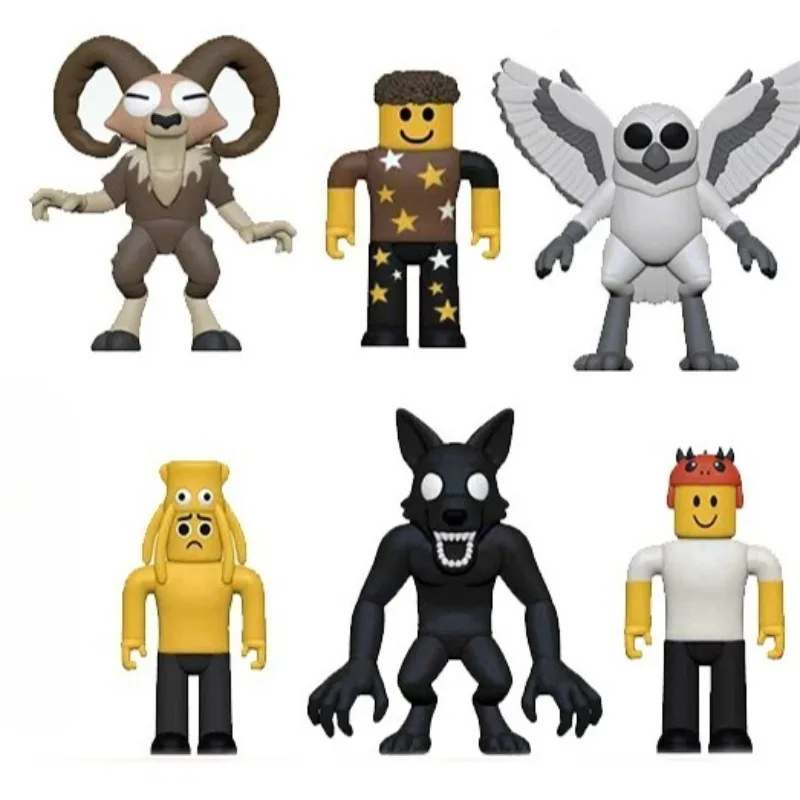 10 قطعة/المجموعة 99 ليال في الغابة أرقام أرقام تمثال البومة الماعز الذئب الغزلان 99 ليال في الغابة تمثال الحاضر لعبة هدية