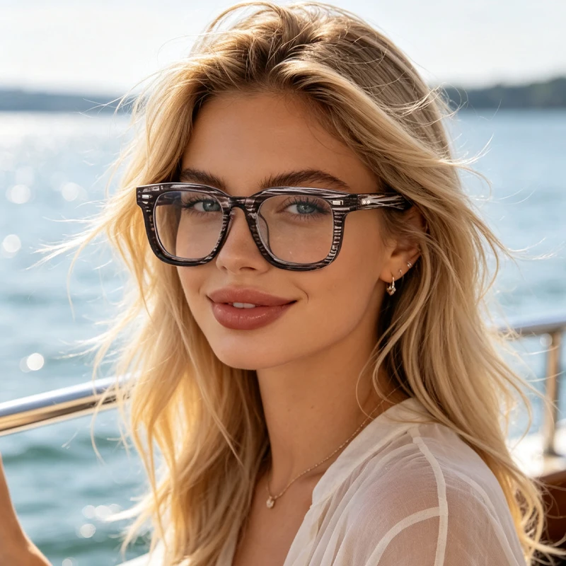 1pc neat retro thick frame frame men's and women's glasses of the same style are suitable for all kinds of fashion wear styles