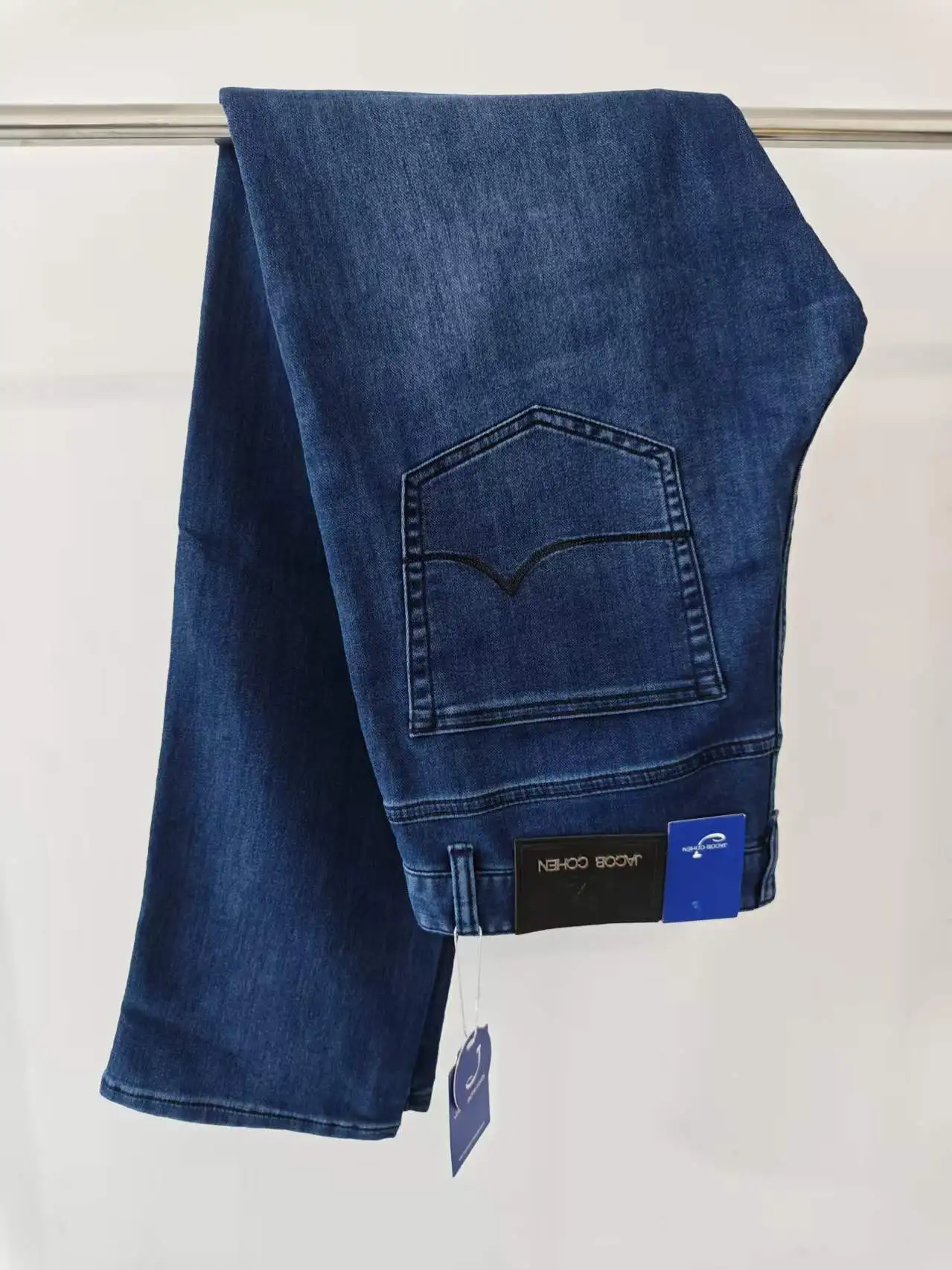 BLLIYOSS Jeans Thin Cotton Men 2026 SS New Business Embroidery straight-leg Outdoors Pants Old Money High Quality 30- 42 yarda