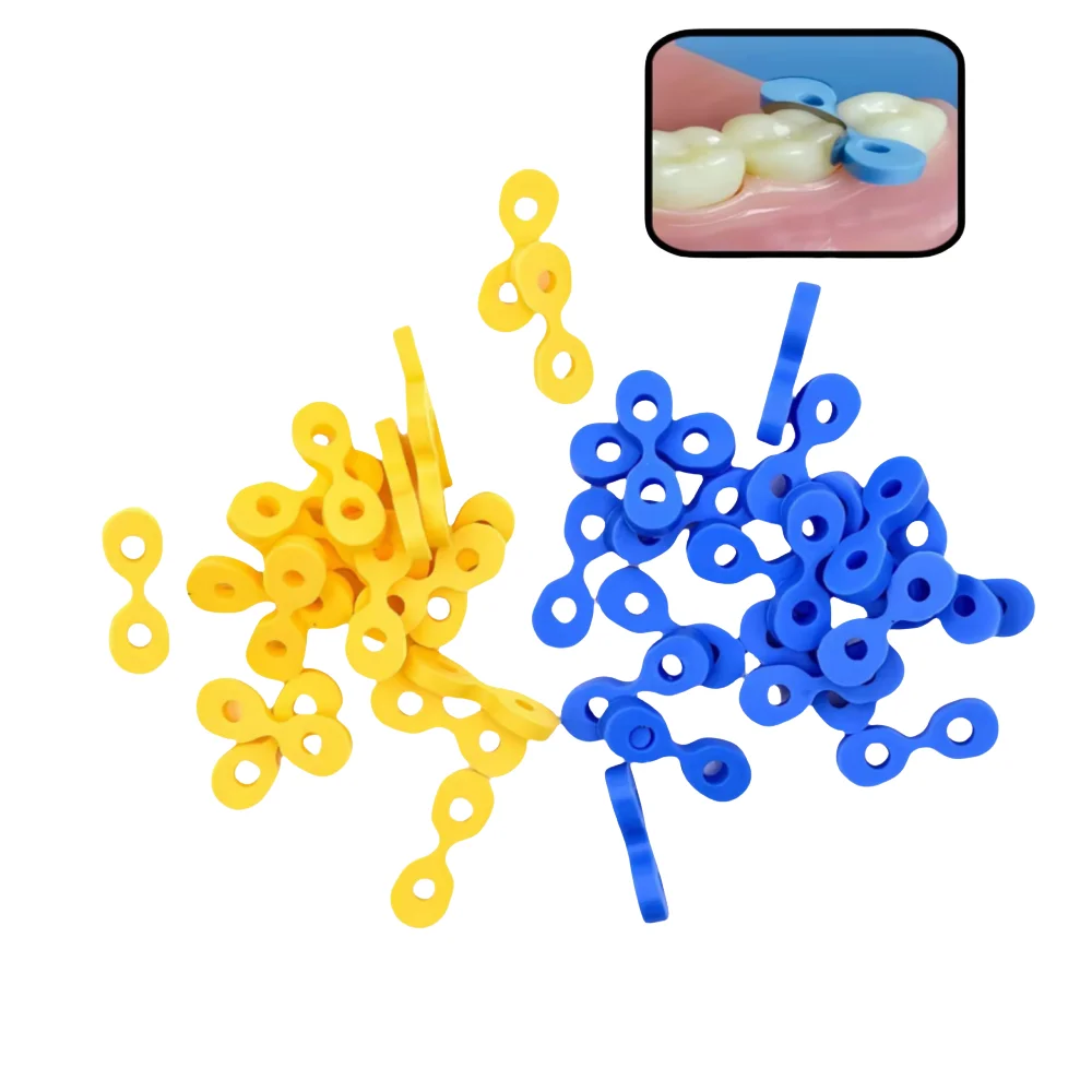 

Dental Super Elastic Rubber Fixing Wedges Matrix Matrices Dam Composite 2 Sizes 2.0/2.5 mm Fit Into Any Interdental Space