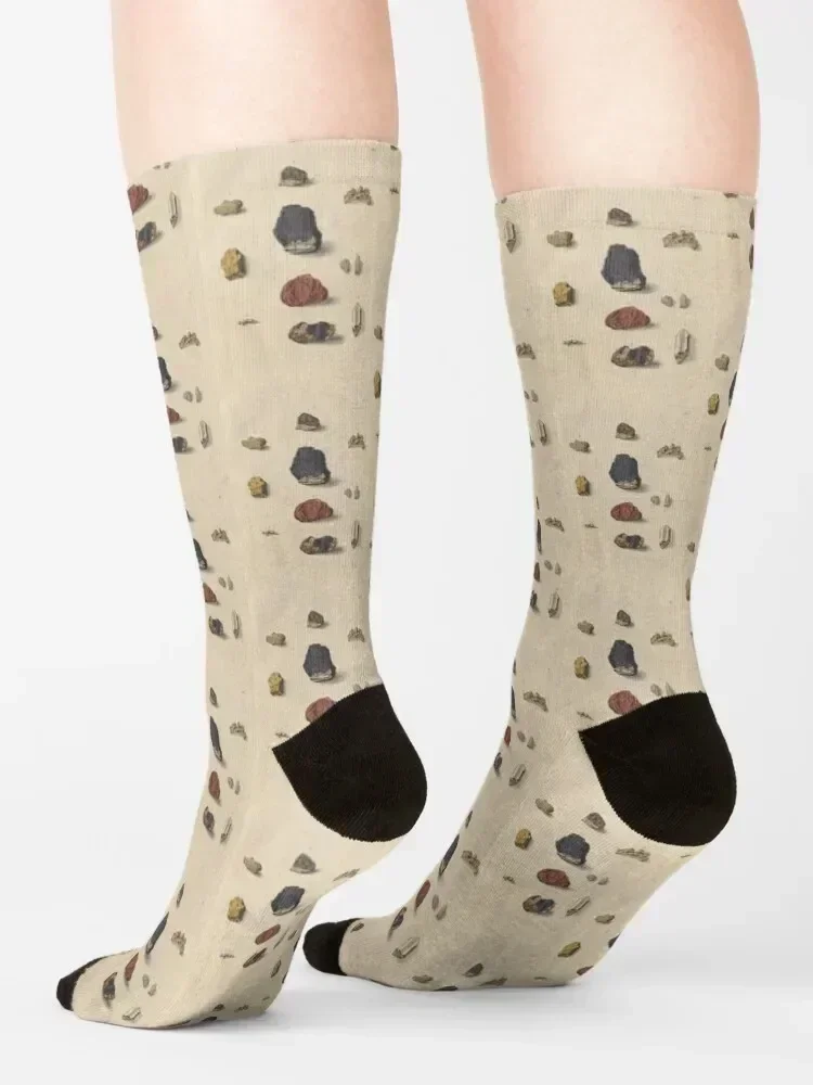 Vintage Minerals Socks man anti-slip hiking sheer Socks Female Men's designer floral anime Socks For Men Women's