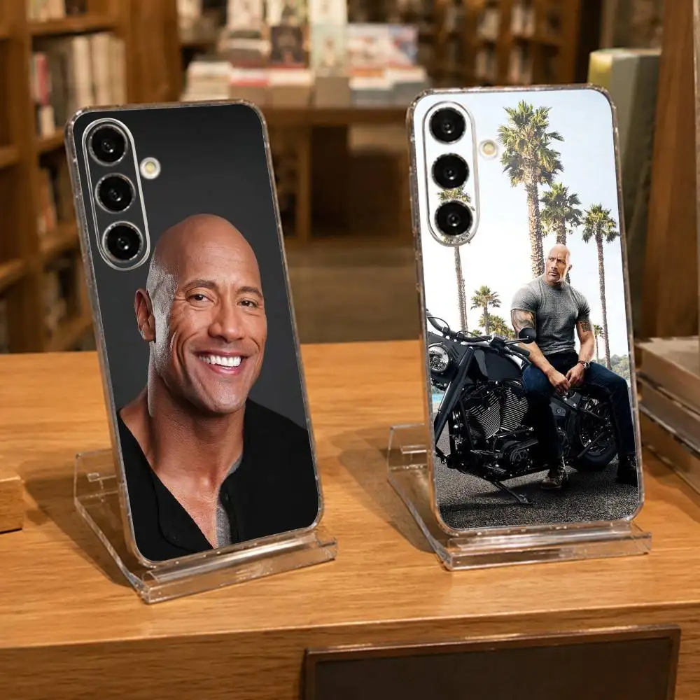 The Rock D-Dwayne Johnson Clear Hard Phone Case For Samsung A71, A70, A52, A51, A40, A30,Transparent Cover