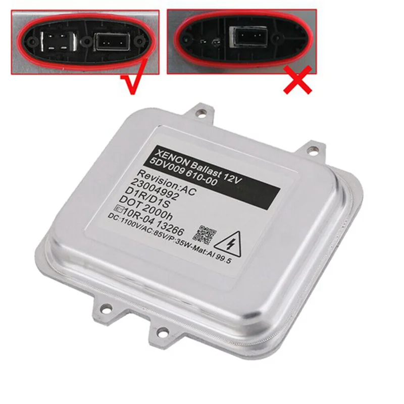 

A63X-Xenon HID Headlight Ballast Unit & D1S 4300K Bulb For 2011-13 Buick Regal 5DV009610-00 5DV00961000 13278005 Parts Component