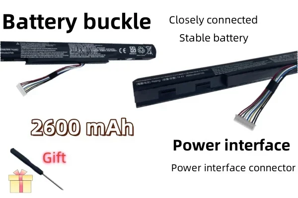 For 4CELLS AS16A5K AS16A8K Laptop Battery For ACER For Aspire E5-575 E5-553 E5-575T E5-576G E5-475G