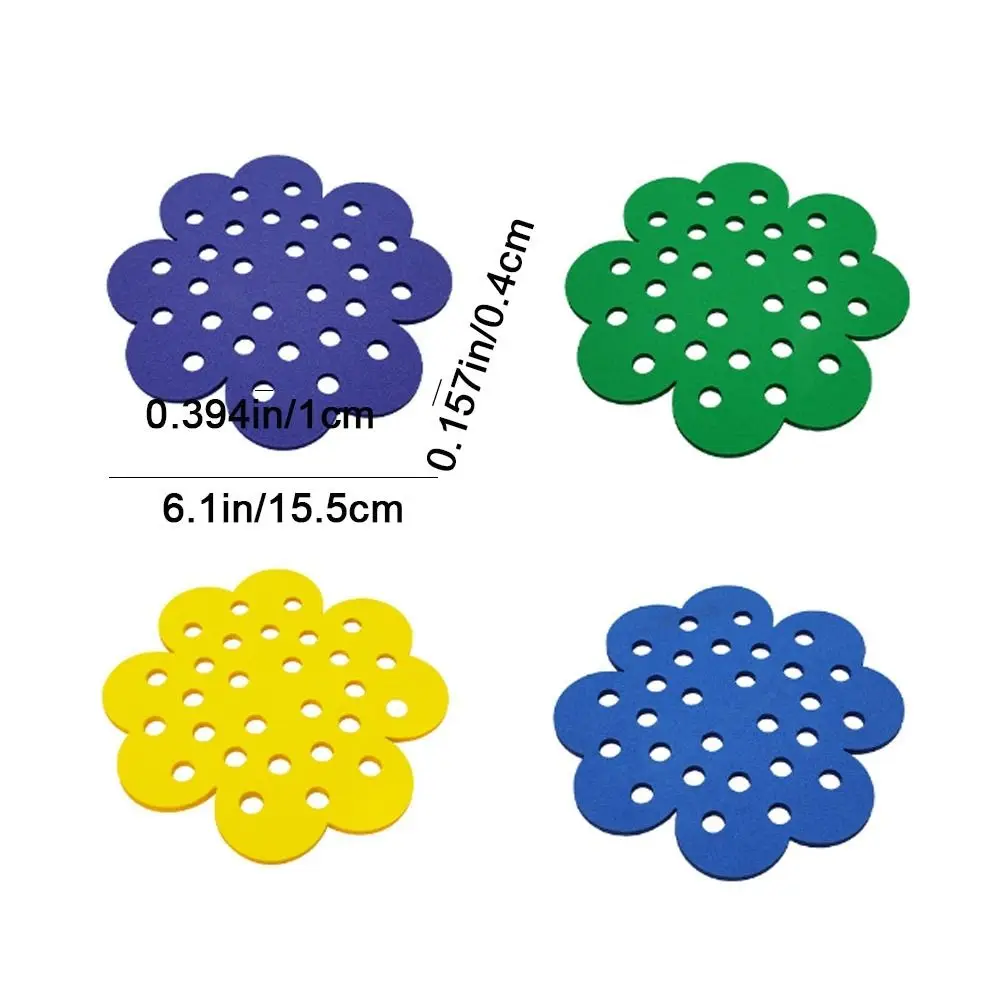 4Pcs Flower Shape Floating Bee Island Lightweight PVC Bee Watering Station Decorative Butterfly Bee Waterer Garden Decor