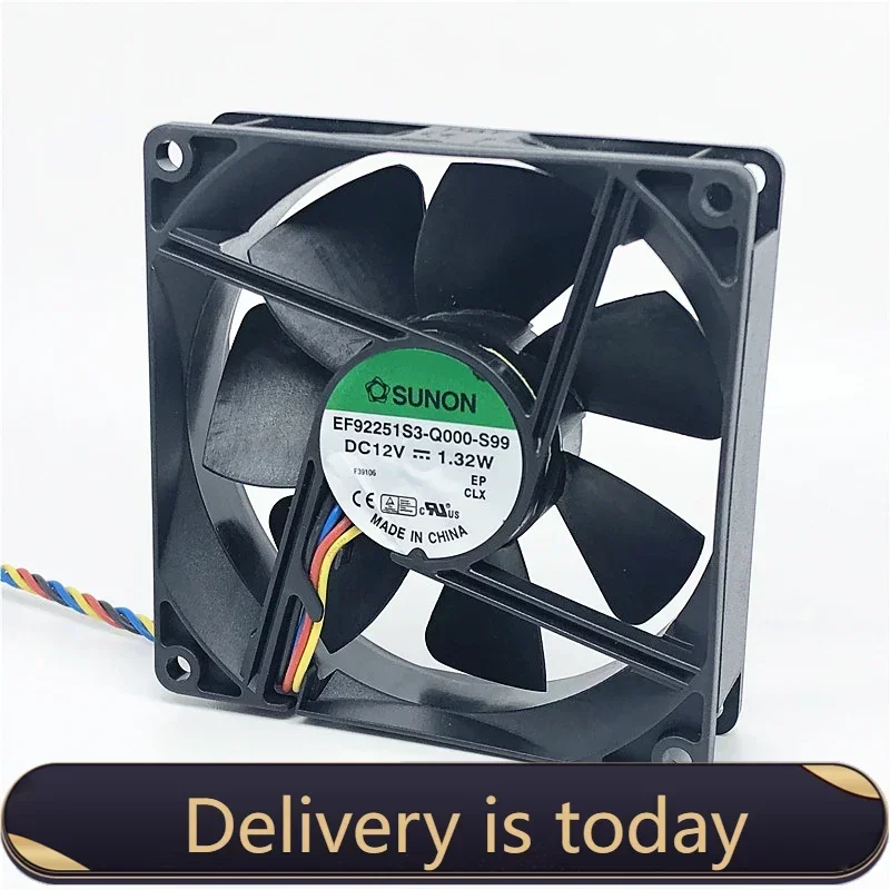 pa SUNON 9025 90MM 90x90x25mm 775 CPU Fan PC Case Cooling Fan 12V 1.32W EF92251S3-Q000-S99 with PWM 4pin