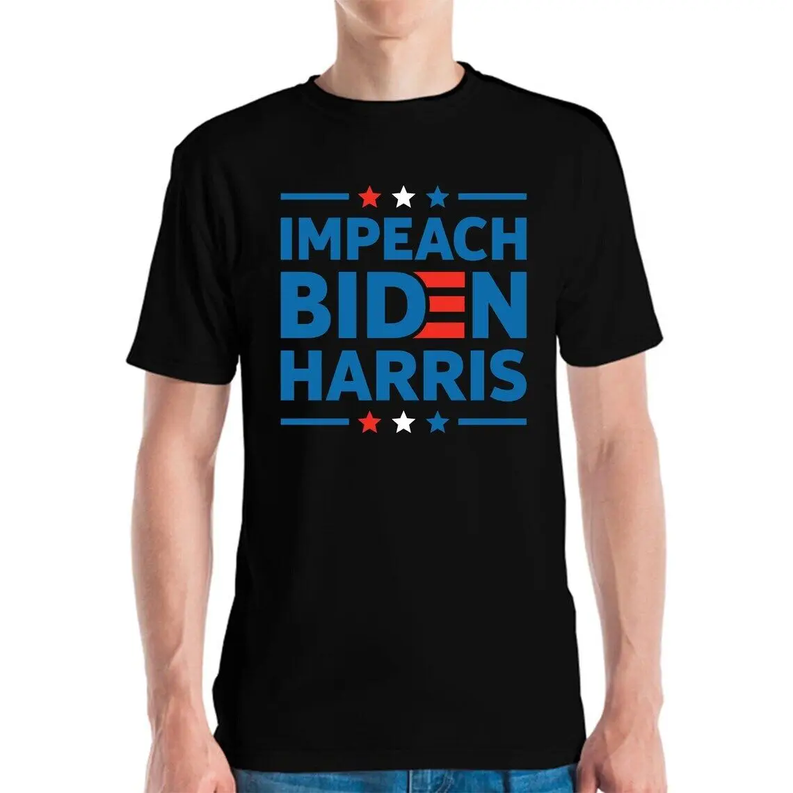 Mens Impeach Biden Harris Anti-Biden Election Funny Political  T-Shirt Men Women