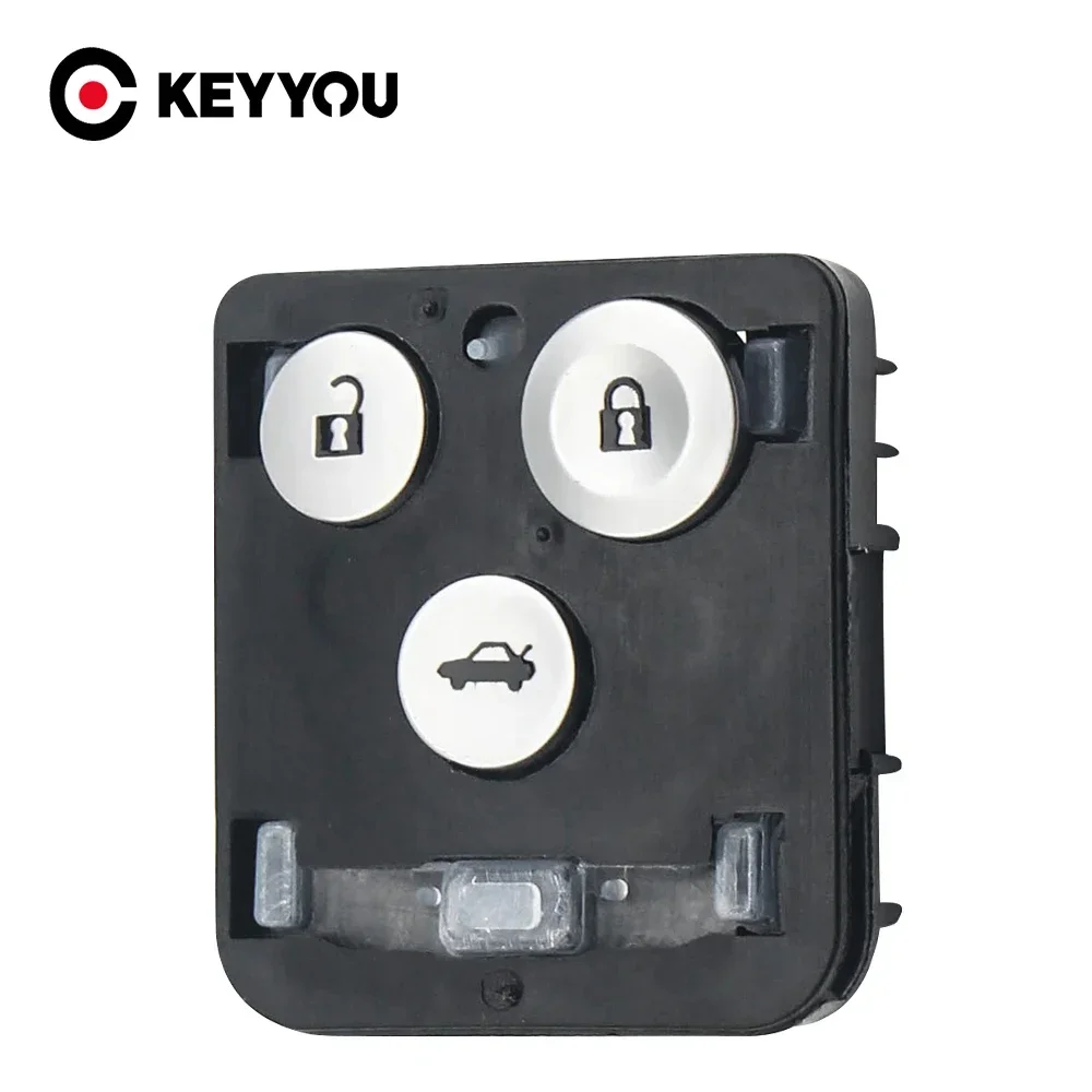 KEYYOU For Honda Civic Accord Jazz CRV HRV 2/3 Buttons Flip Folding Car Remote Key Button Pad