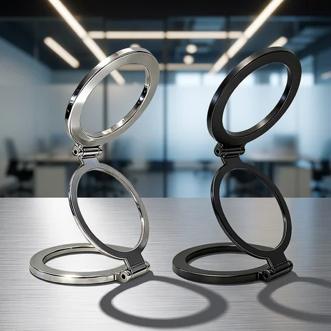 Stand For Tablet Magnetic Ring Phone 3 Sections Double Sided Magnetic Suction 1Pcs Handphone Popsocket Magsafe Holder Double Sid