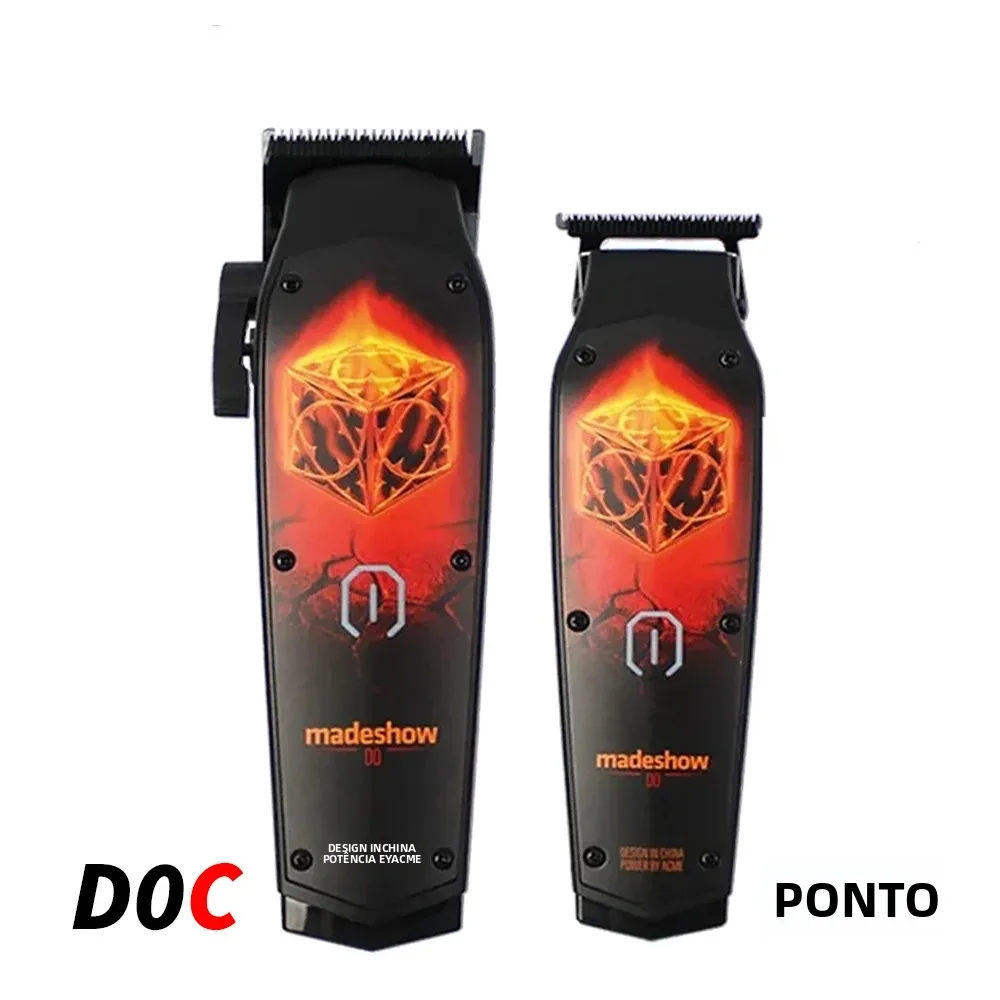 Máquina de Cortar Cabelo Profissional MadeShow D0 7200 RPM para Corte de Cabelo com Pomada Gradiente e Gravação, Aparador Elétrico para Uso Doméstico