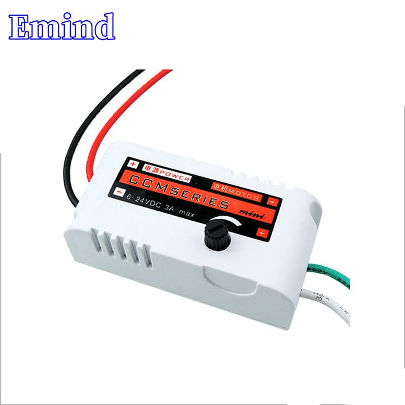 

1/3/5/10/20Pcs Miniature PWM DC Motor Speed Controller 6V12V24V Universal 3A Small Plastic Housing