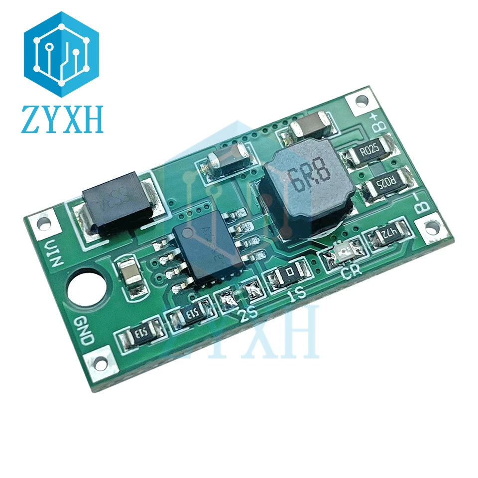 BMS 1S 2S 3S 0, 5A 1A 2A 18650 Baterai Lithium Li-ion Papan Pengisi Daya DC 5-23V Hingga 4.2V 8.4V 12.6V untuk Baterai 3.7V 7.4V 11.1V