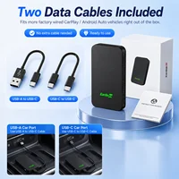 Carlinkit 5.0 Wireless CarPlay Android Auto Adapter 2 in 1 Wired to Wireless Converter for Factory CarPlay Android Auto Cars Dual Band 2.4G 5G WiFi Bluetooth 5.2 Auto Reconnect OTA Update Plug and Play Car Dongle 7